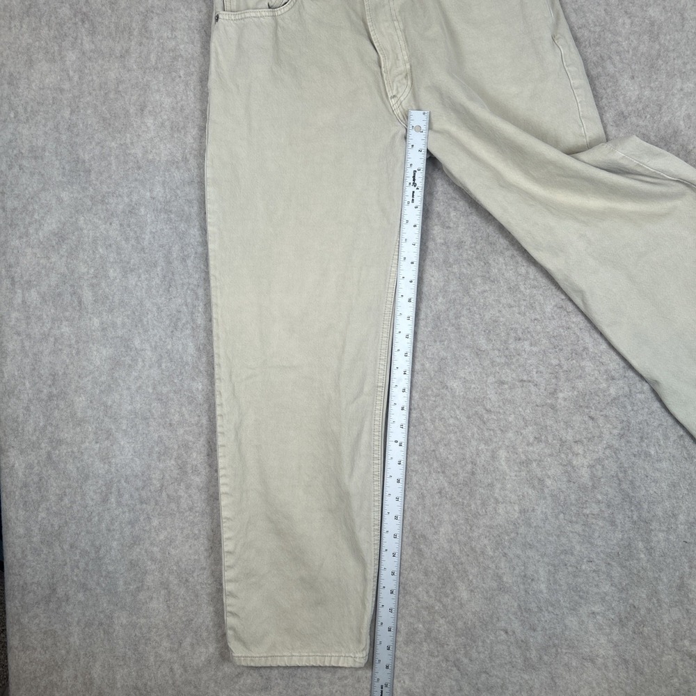 Levi's 550 Jeans Men's 36x30 Relaxed Fit Khaki Tan Pants Denim Vintage Y2K - Picture 3 of 9